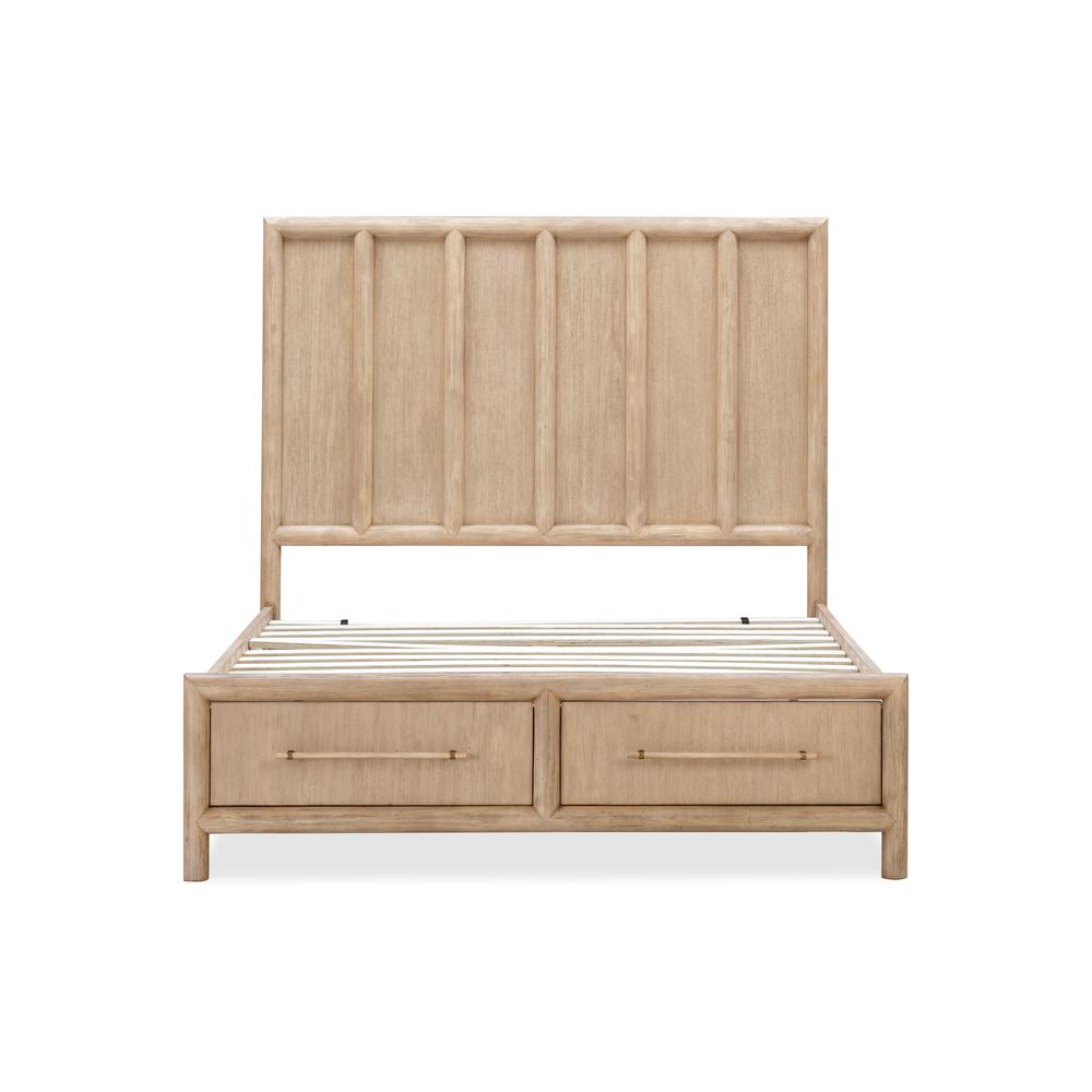 Dorsey Wooden Two Drawer Storage Bed in Granola. Picture 7