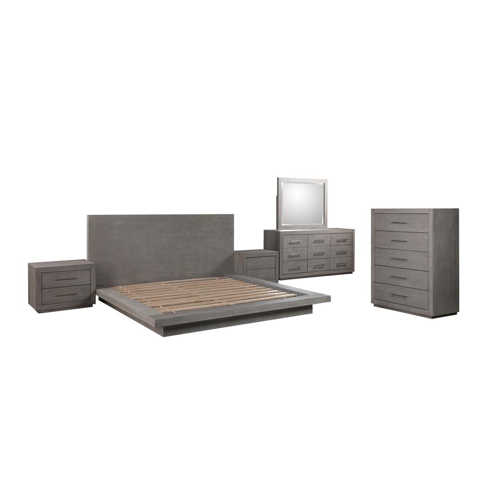 Melbourne Wood Platform Bed in Mineral. Picture 9