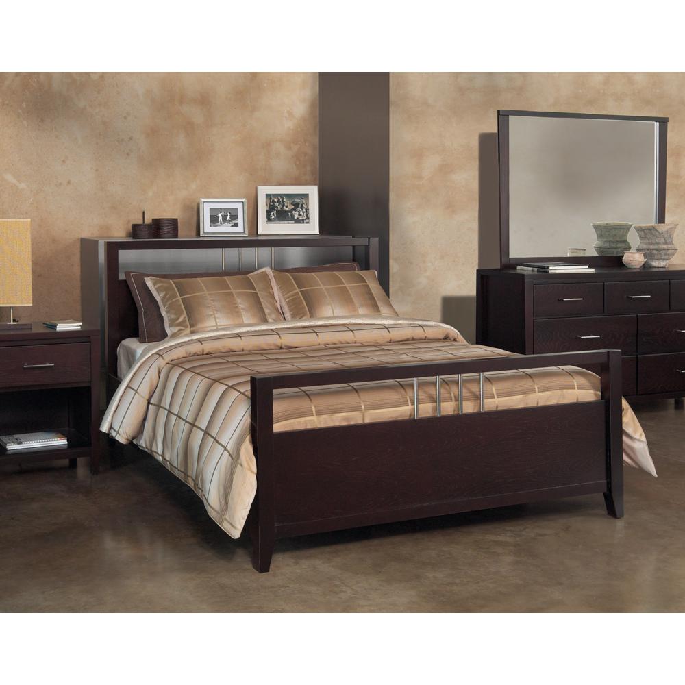 Nevis Platform Storage Bed in Espresso. Picture 3