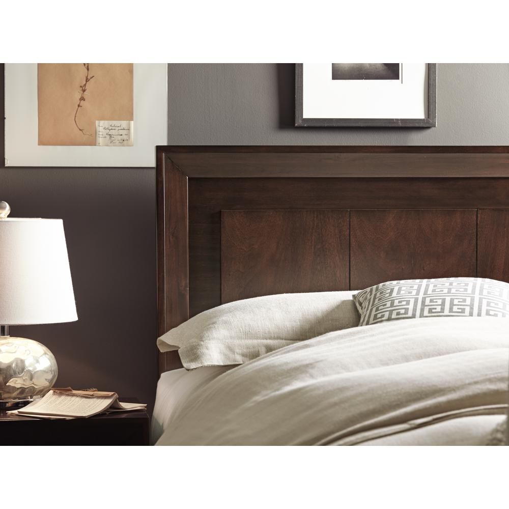 Element Wood Platform Bed in Chocolate Brown. Picture 3