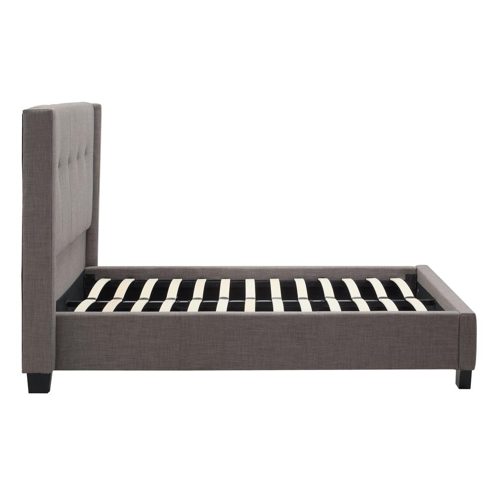 Madeleine Wingback Upholstered Platform Bed. Picture 7