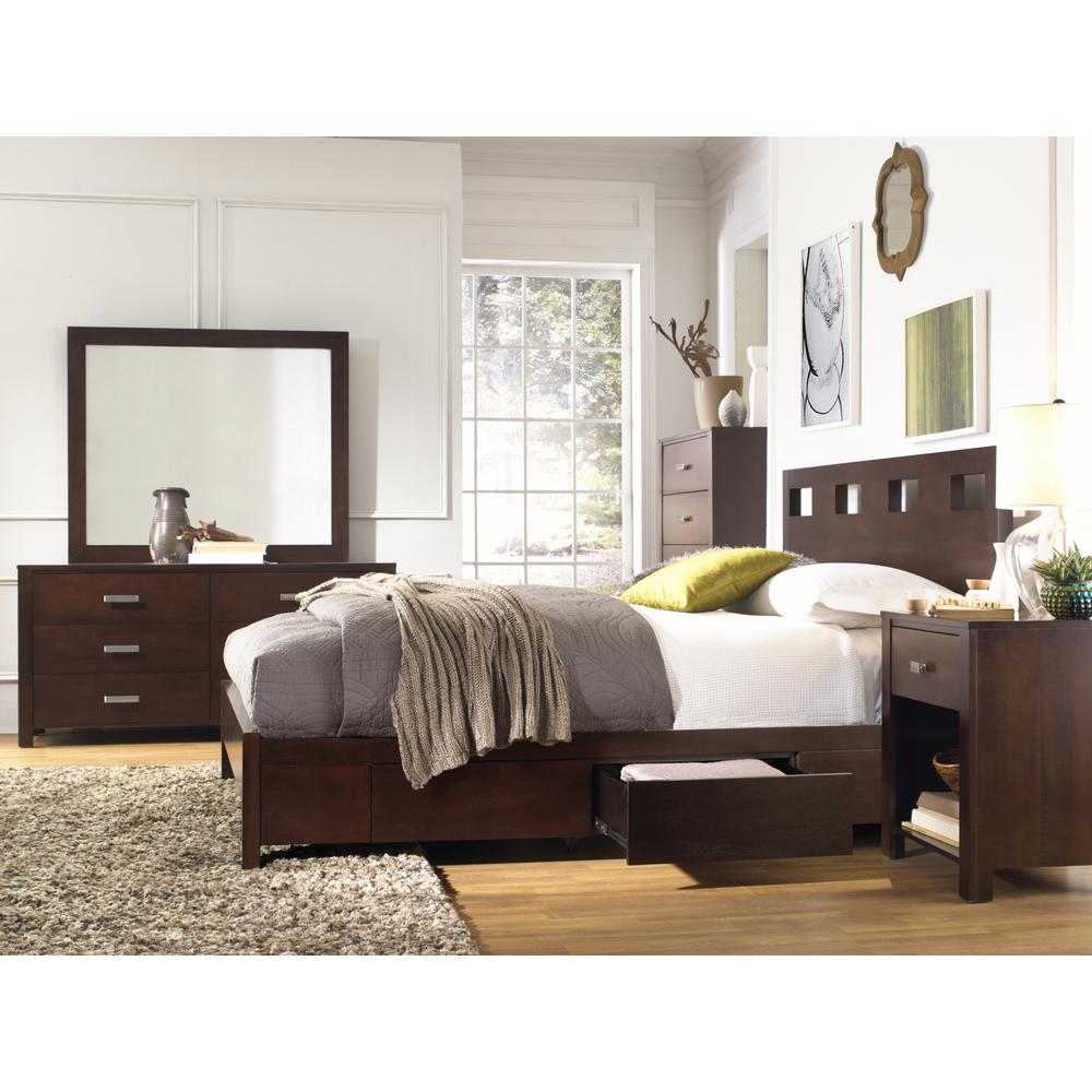 Riva Five Drawer Chest in Chocolate Brown (2024). Picture 2