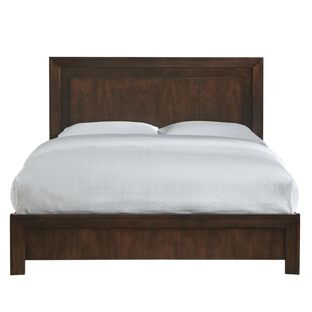 Element Wood Platform Bed in Chocolate Brown. Picture 4