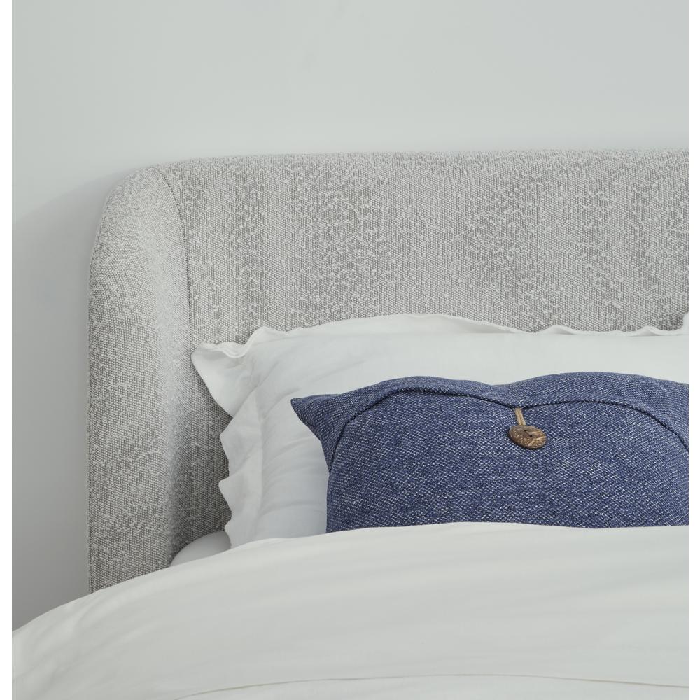 Kiki Upholstered Platform Bed in Cotton Ball Boucle. Picture 4