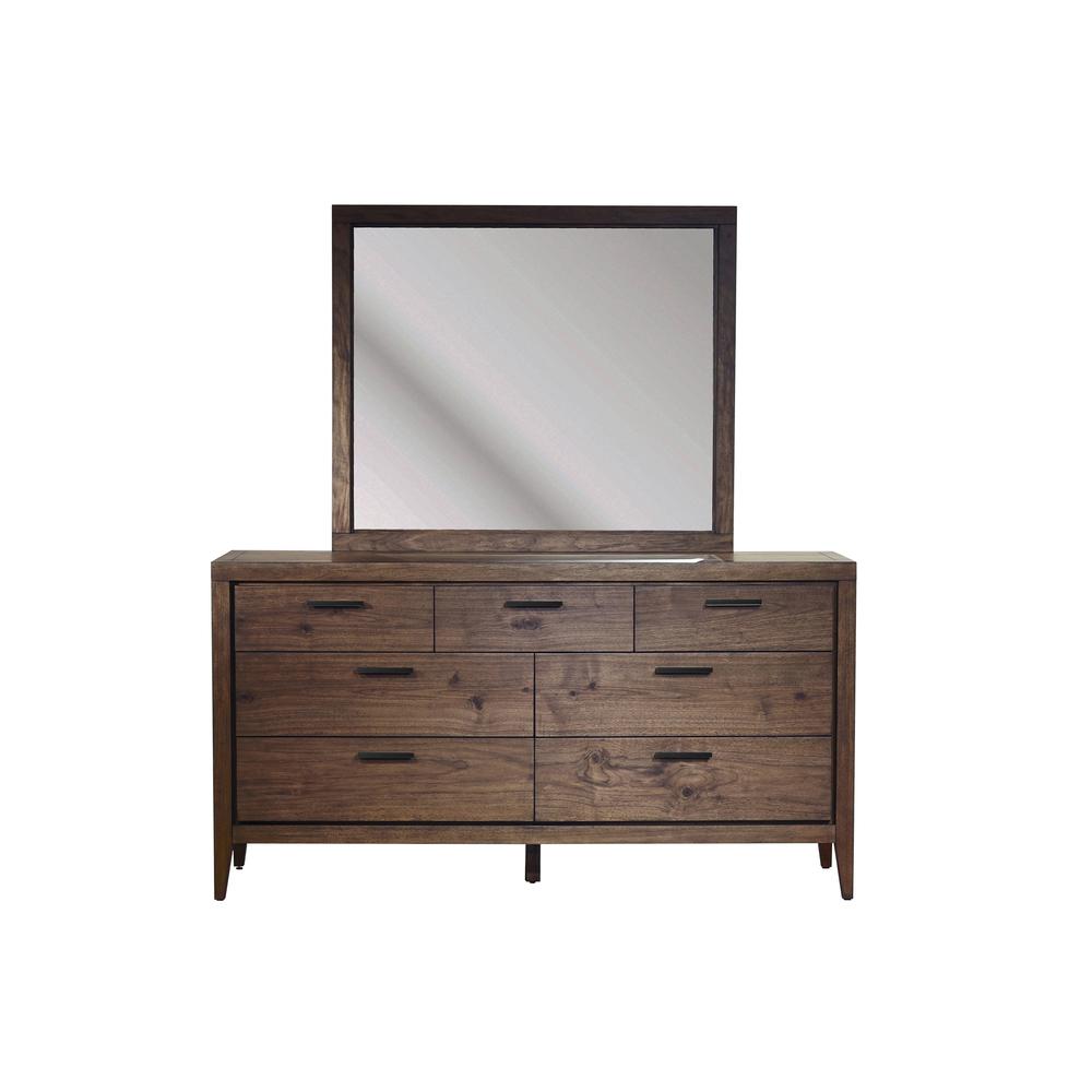 Boracay Seven Drawer Walnut Dresser in Wild Oats Brown (2024). Picture 6
