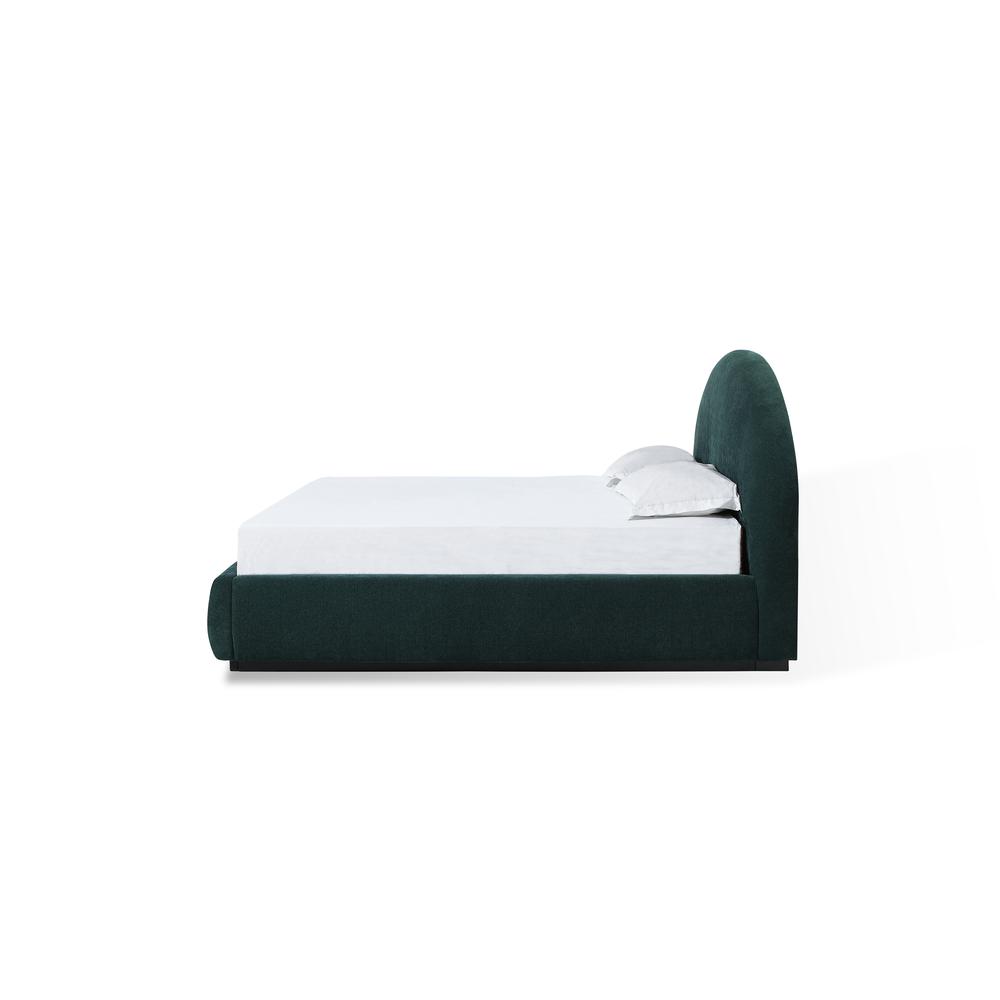 Flex Upholstered Bed in Emerald Chenille. Picture 3