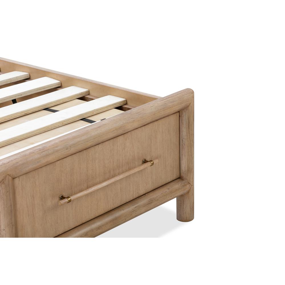 Dorsey Wooden Two Drawer Storage Bed in Granola. Picture 10
