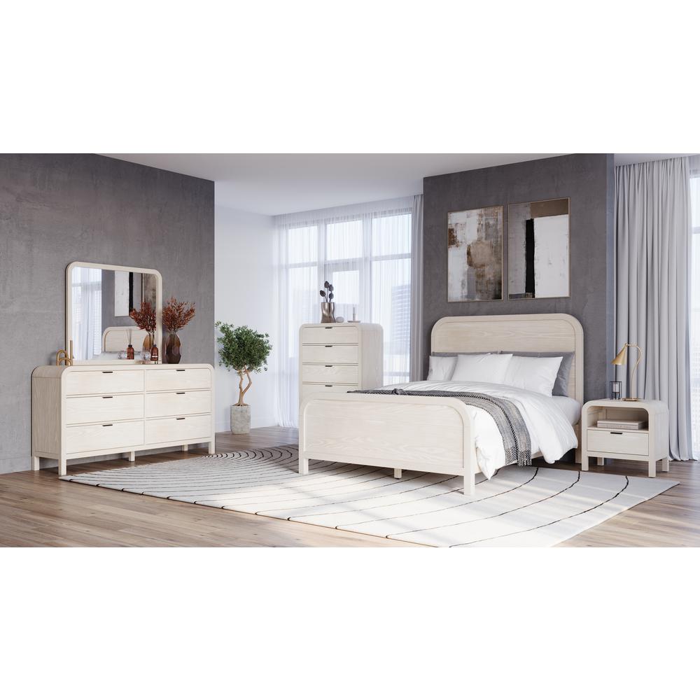 Drake Six Drawer Dresser in Sugar. Picture 9