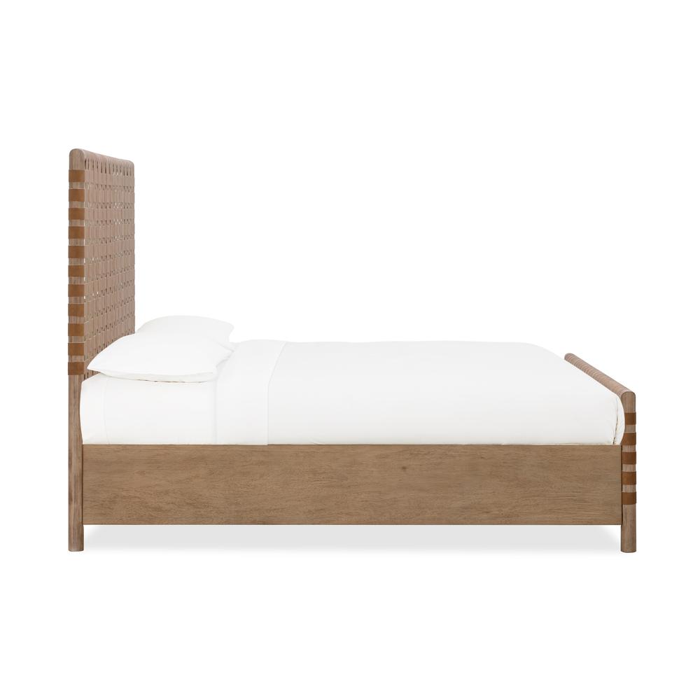 Dorsey Woven Panel Bed in Granola and Ginger. Picture 5