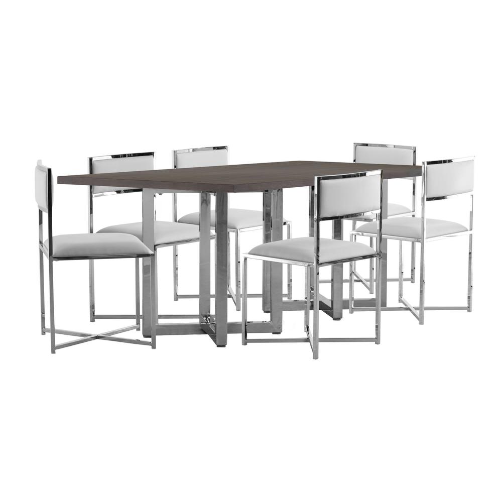 Amalfi X-Base Chair in White, set of 2. Picture 10