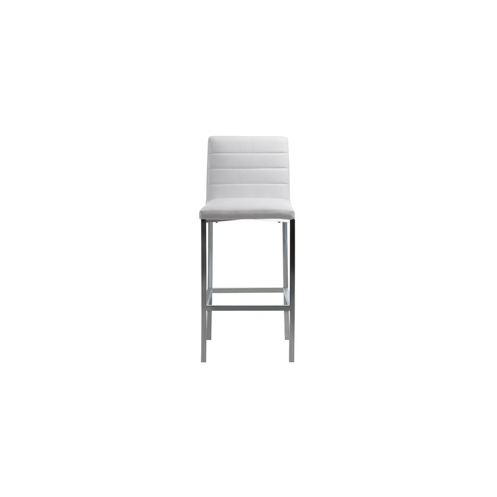 Amalfi Metal Back Bar Stool in White, set of 2. Picture 3