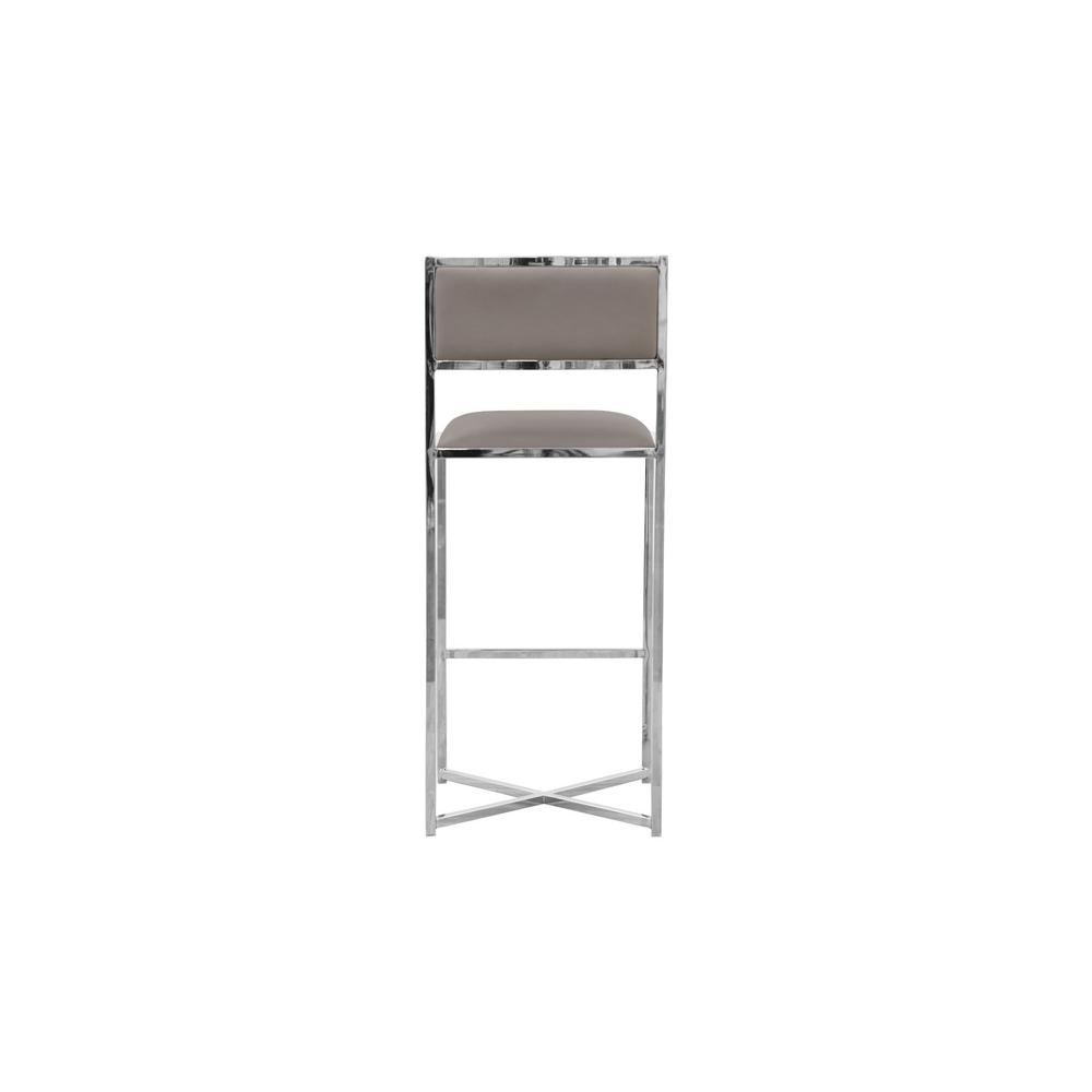 Amalfi X-Base Bar Stool in Taupe, set of 2. Picture 3