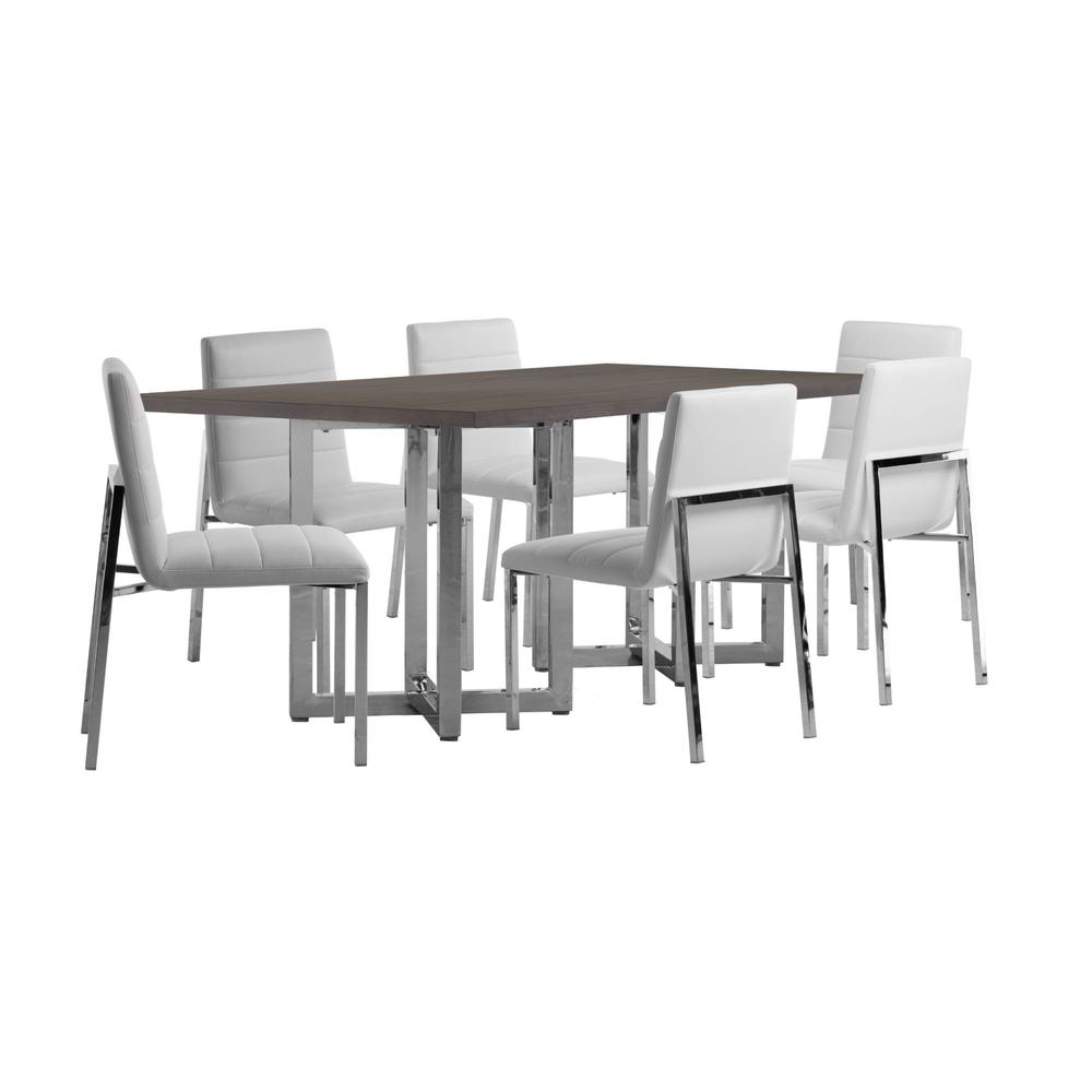 Amalfi Metal Back Chair in White, set of 2. Picture 11