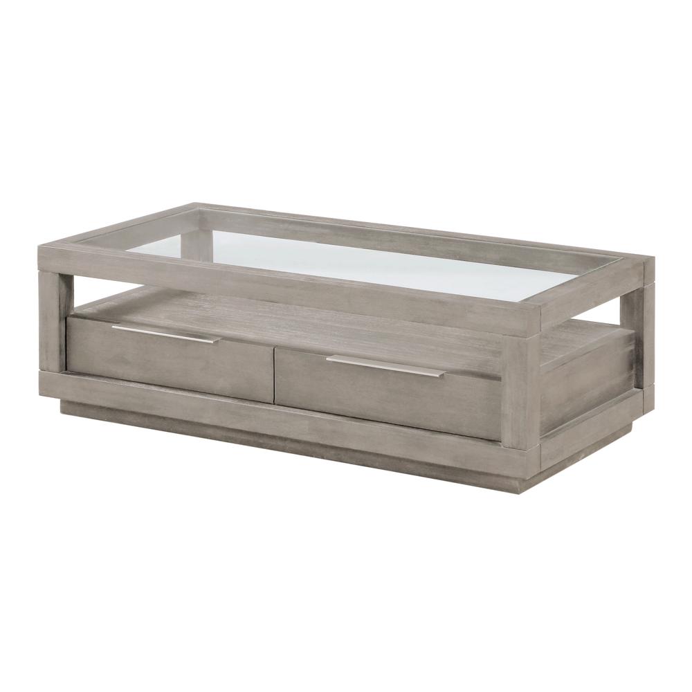 Oxford Two-Drawer Coffee Table in Mineral. Picture 1