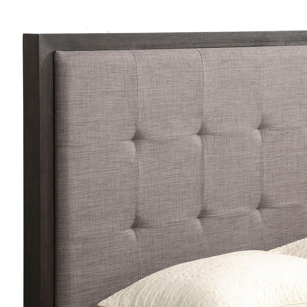 Oxford Upholstered Platform Bed in Dolphin. Picture 4