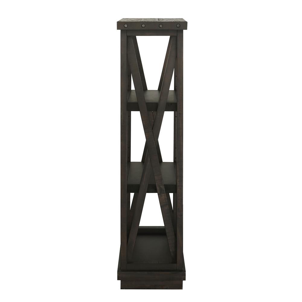 Yosemite Solid Wood 54x39 inch Bookshelf in Cafe. Picture 5