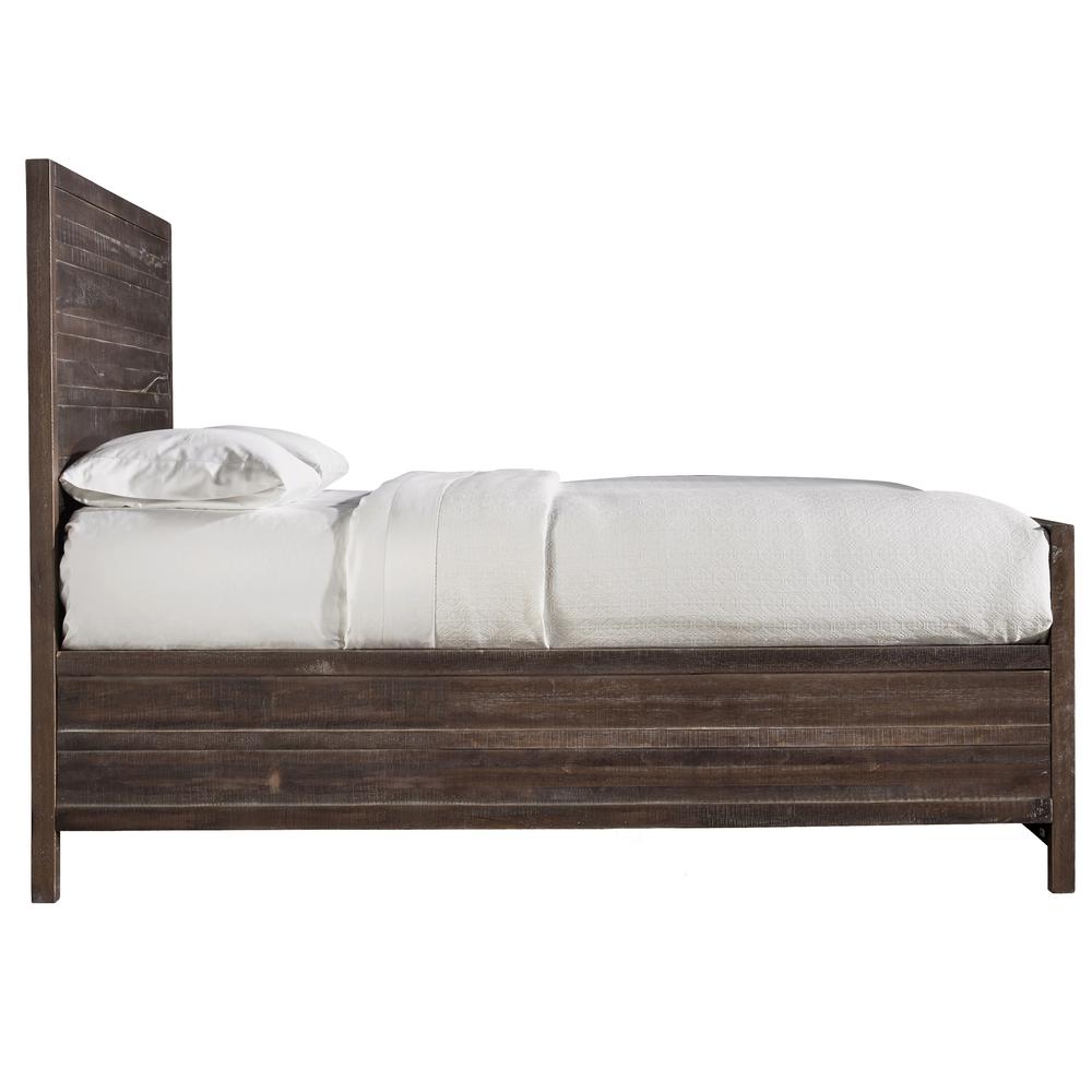 Townsend Solid Wood Panel Bed in Java. Picture 6