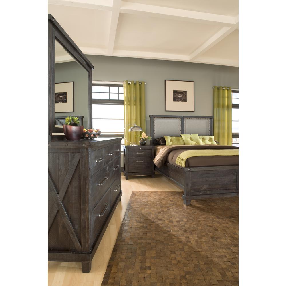 Yosemite Upholstered Footboard Storage Bed in Cafe. Picture 6