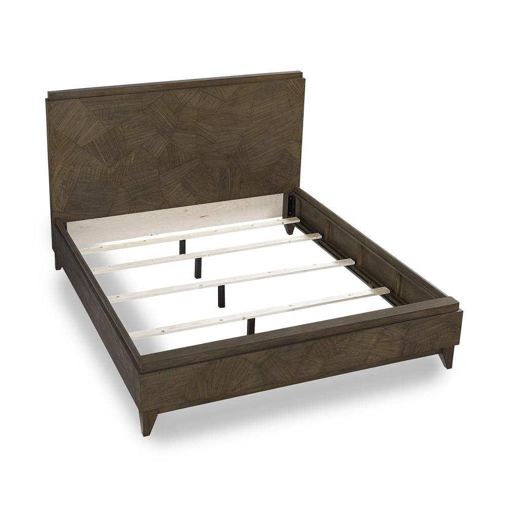 Broderick Wood Panel Bed in Wild Oats Brown. Picture 6