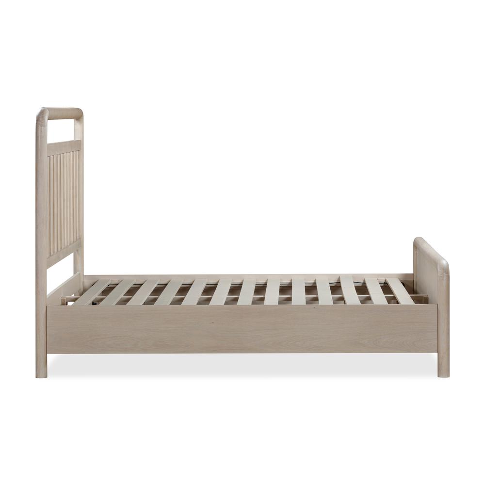 Camden Shiplap Oak Wood Platform Bed in Chai. Picture 10