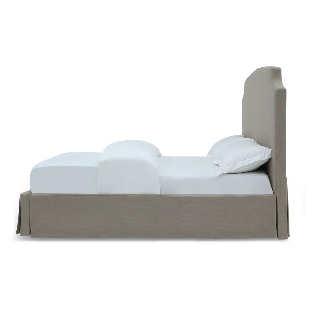Laurel UpholsteredSkirted Panel Bed in Wheat. Picture 6