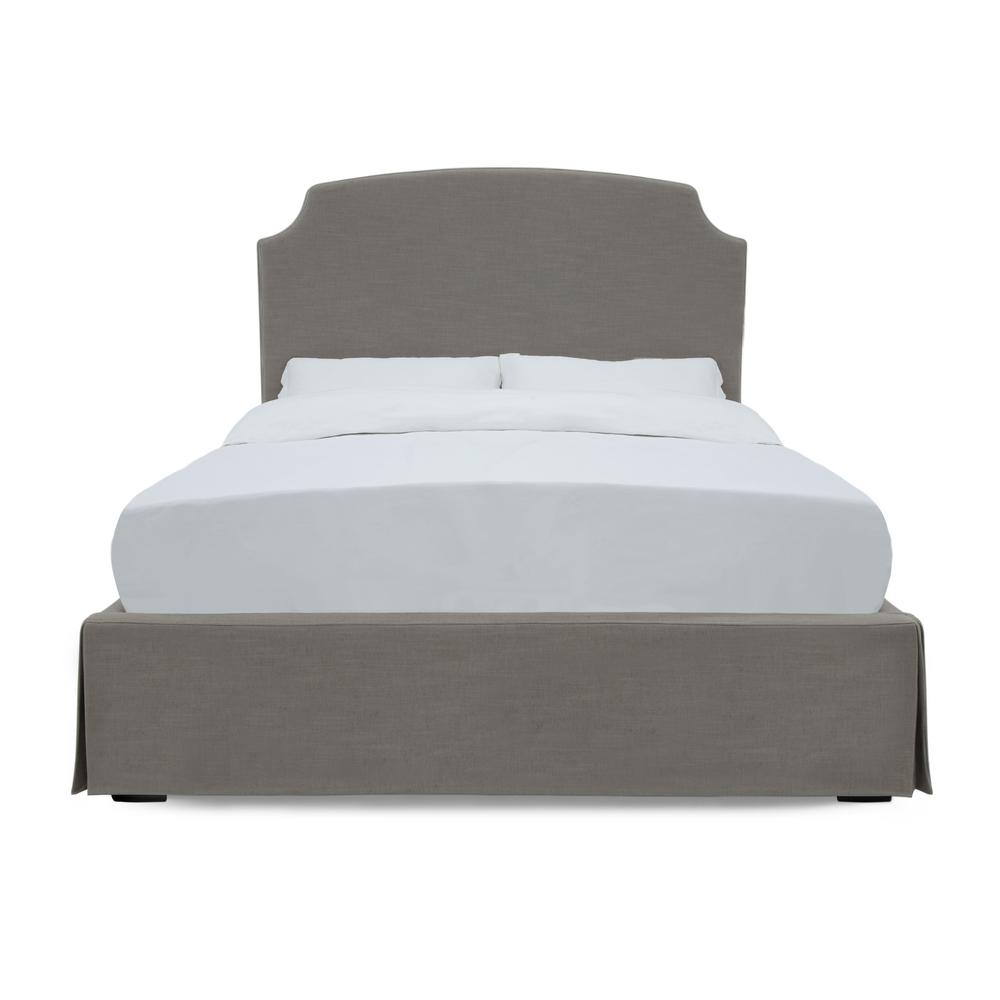 Laurel UpholsteredSkirted Panel Bed in Wheat. Picture 5