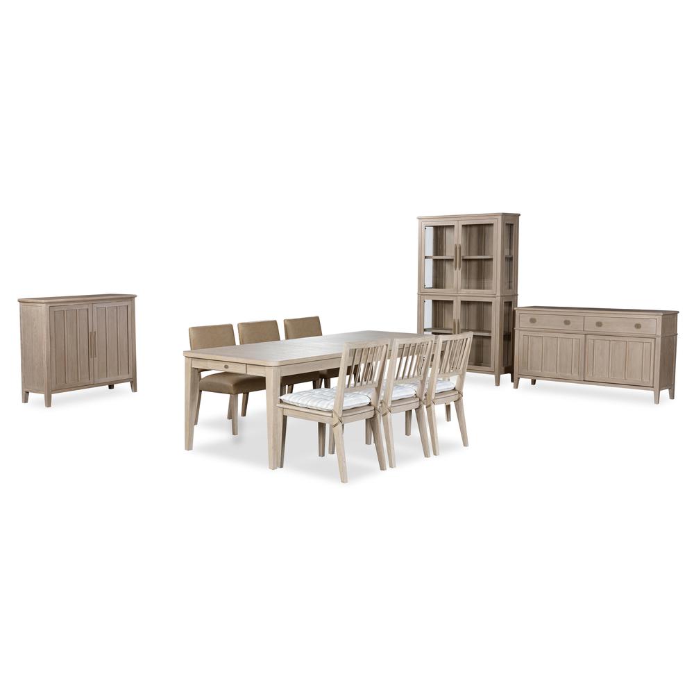 Camden Two Drawer Two Door Oak Wood Sideboard in Chai. Picture 7