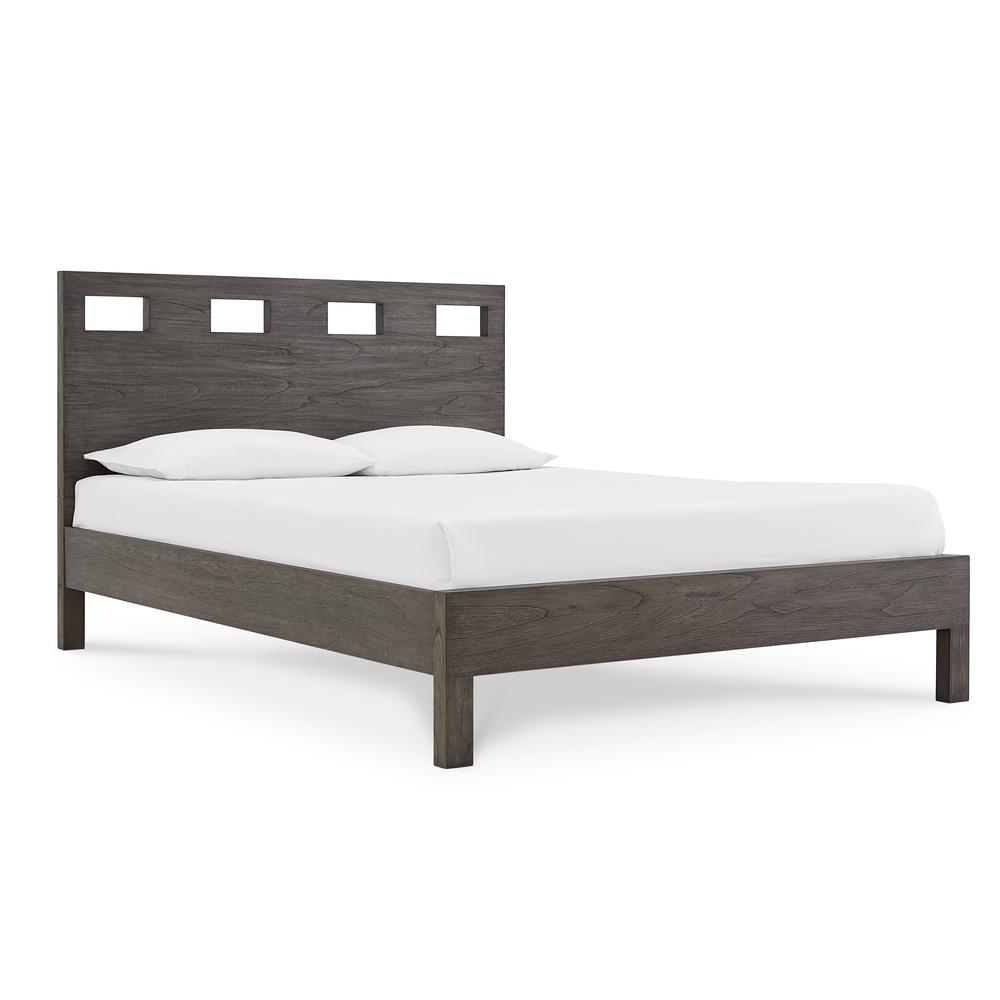 Riva Wood Bed in Sharkskin. Picture 1