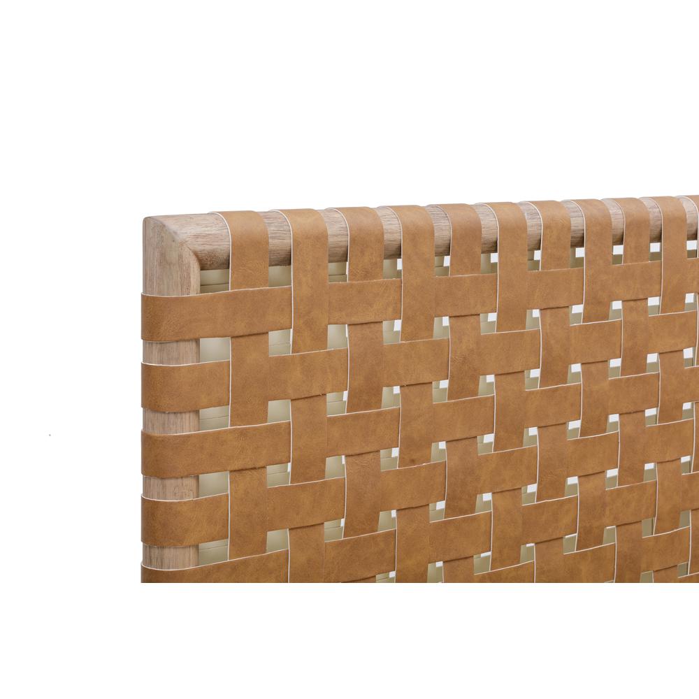 Dorsey Woven Panel Bed in Granola and Ginger. Picture 8