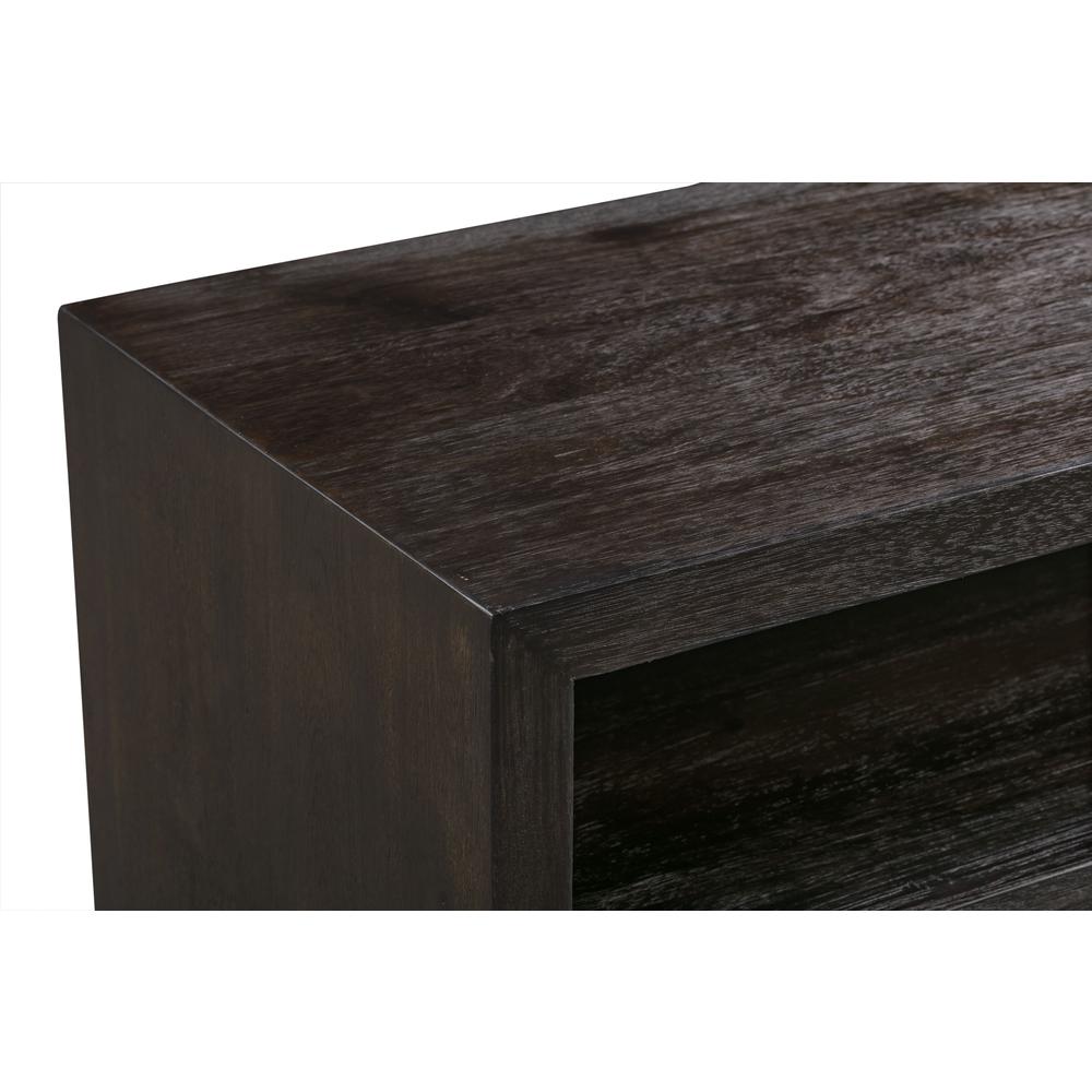 Oxford 64 inch Two Drawer Two Shelf Media Console in Basalt Grey. Picture 6