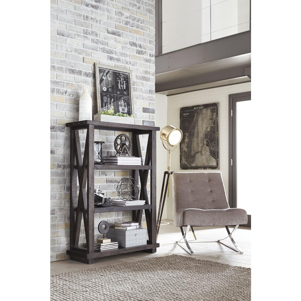 Yosemite Solid Wood 54x39 inch Bookshelf in Cafe. Picture 1