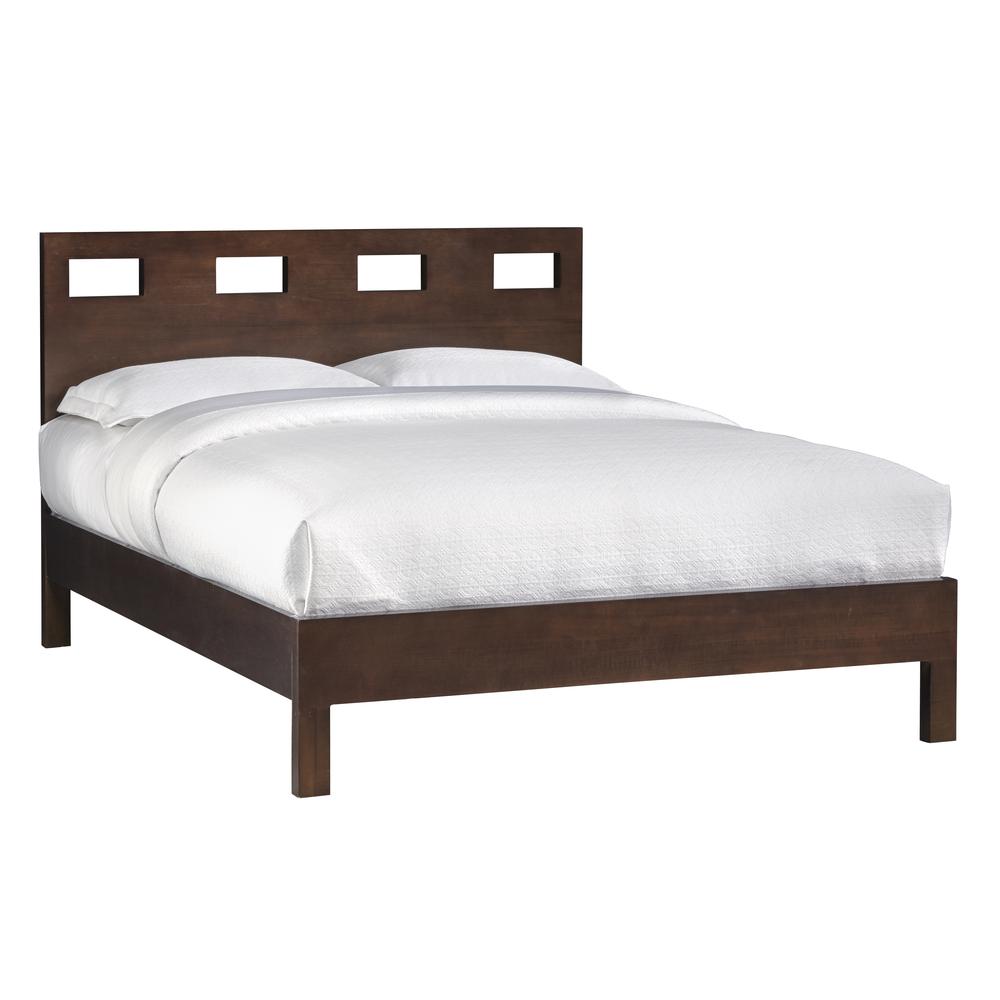 Riva Wood Bed in Chocolate Brown. Picture 6
