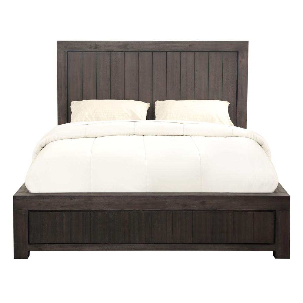 Heath Wood Platform Bed in Basalt Grey. Picture 2