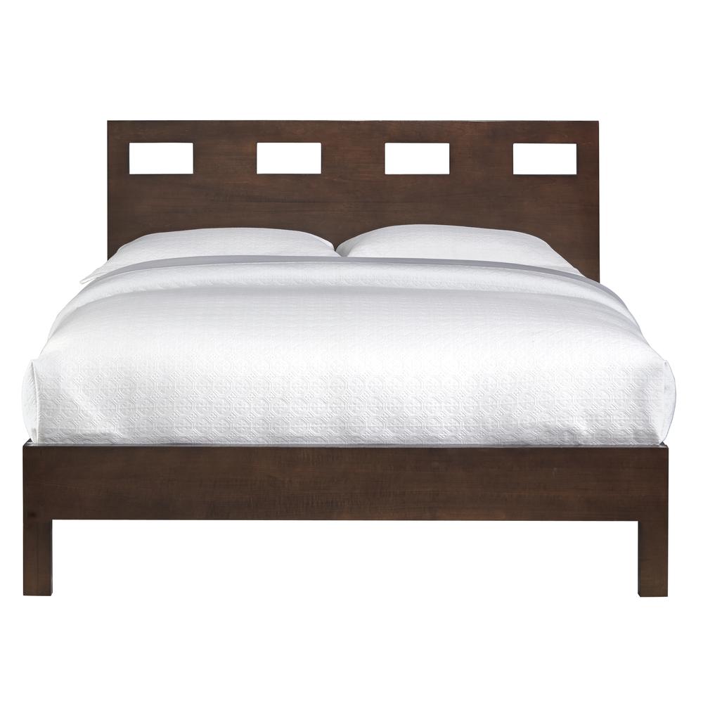 Riva Wood Bed in Chocolate Brown. Picture 5