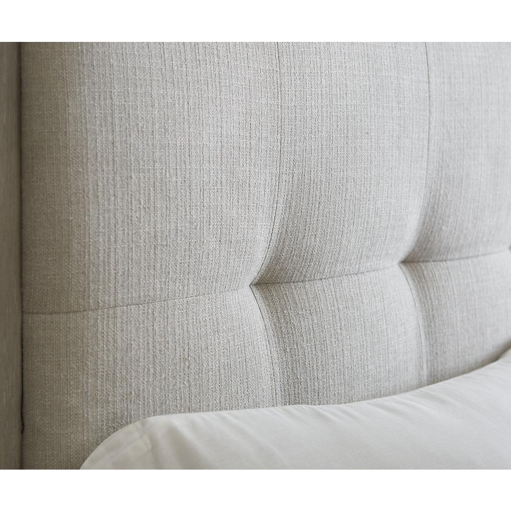 Oxford Upholstered Platform Bed in Mineral. Picture 4