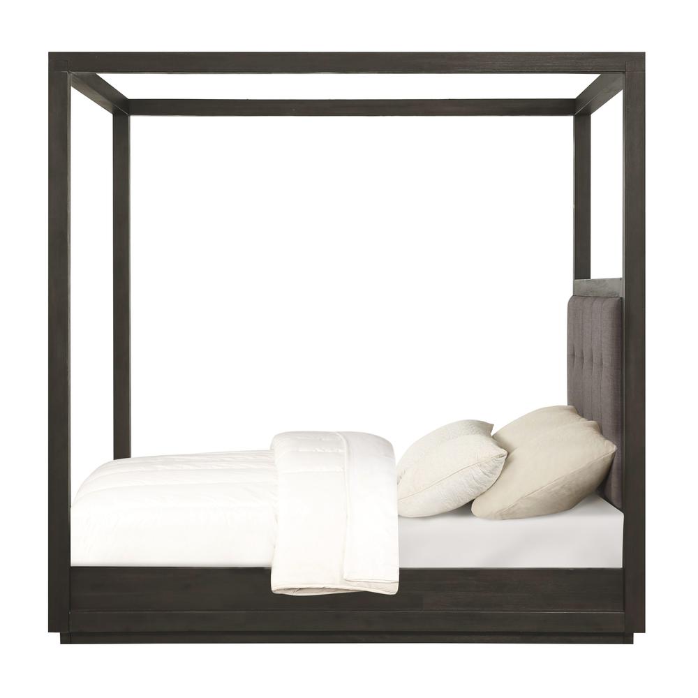 Oxford Upholstered Canopy Bed in Dolphin. Picture 6