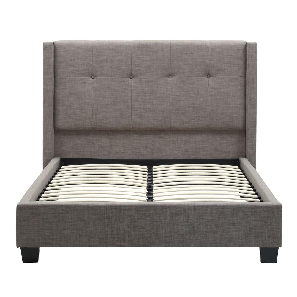 Madeleine Wingback Upholstered Platform Bed. Picture 5
