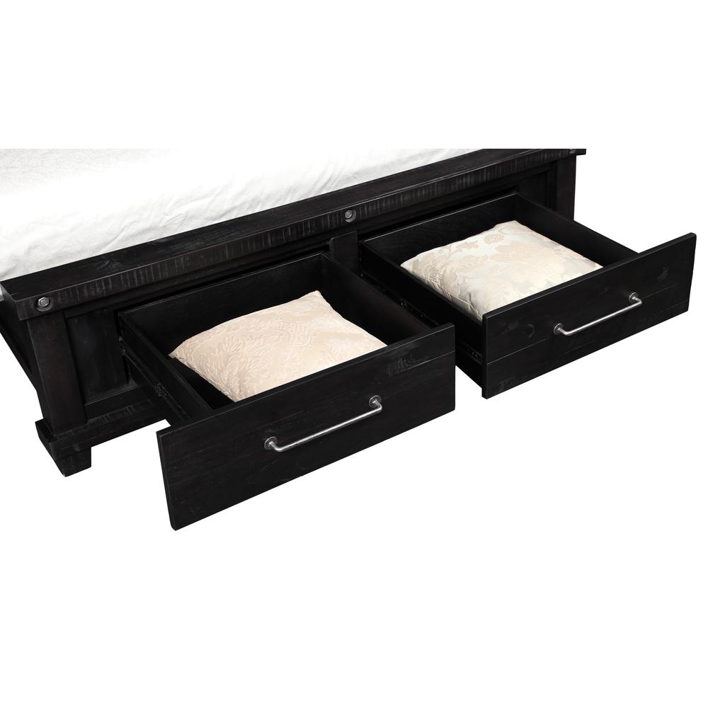 Yosemite Solid Wood Footboard Storage Bed in Cafe. Picture 5