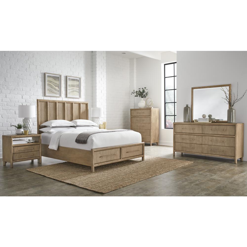 Dorsey Wooden Two Drawer Storage Bed in Granola. Picture 11