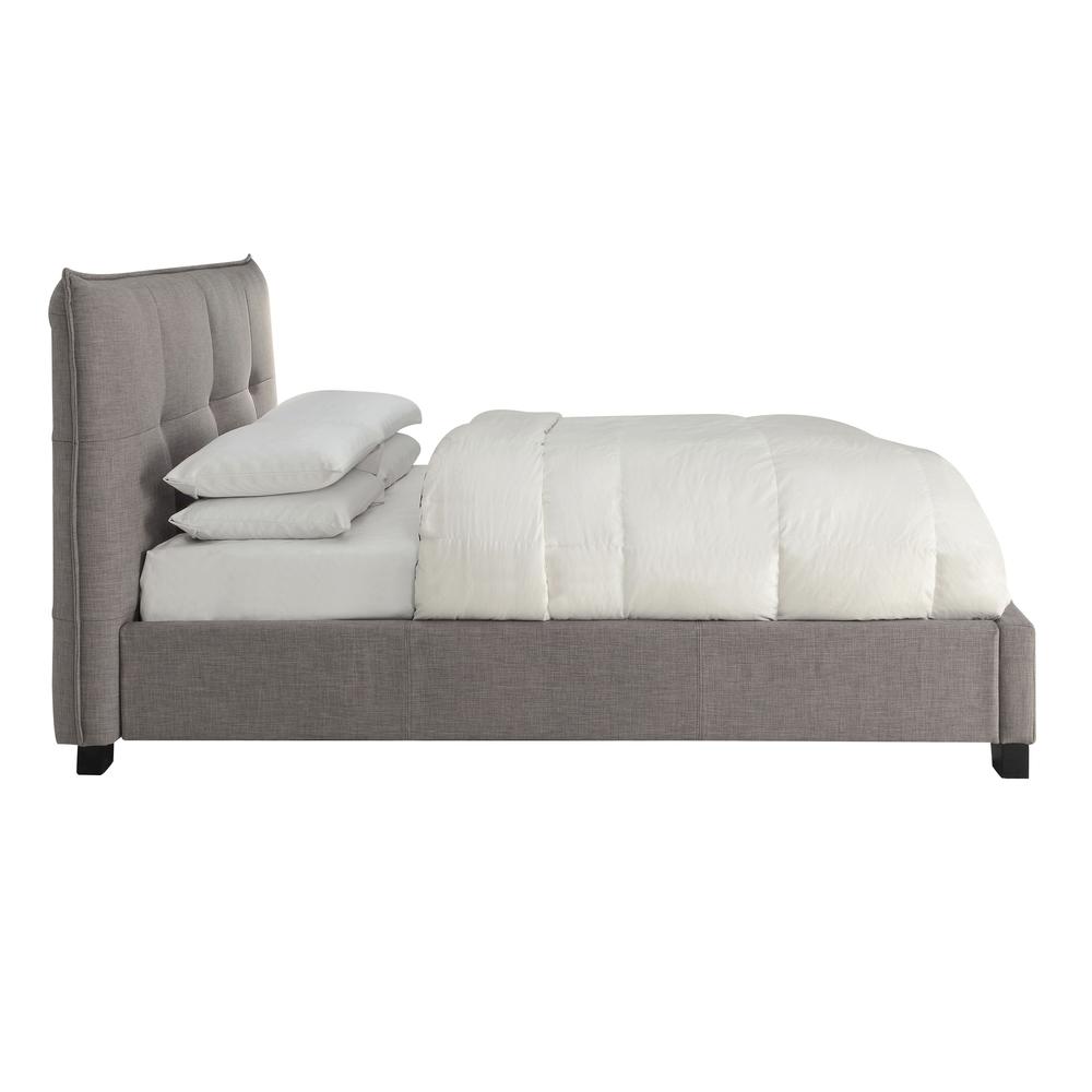 Adona Upholstered Footboard Storage Bed in Dolphin Linen. Picture 6