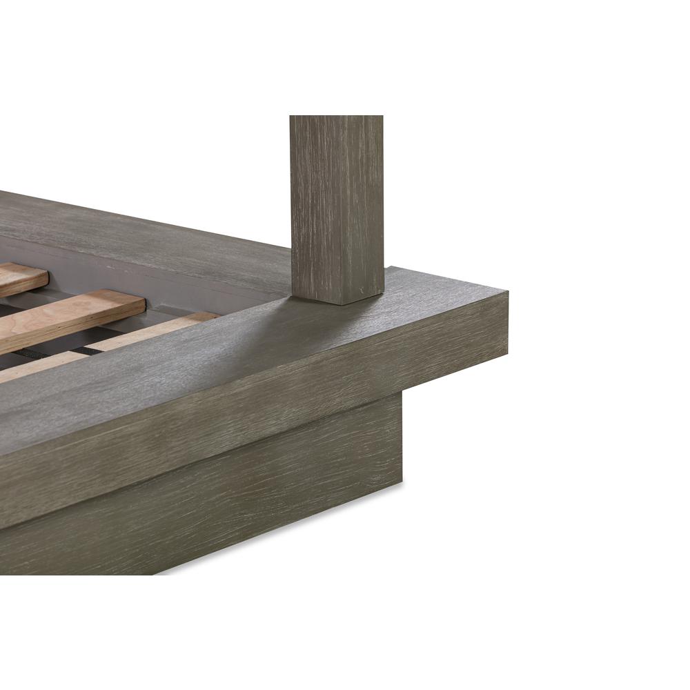 Melbourne Wood Canopy Bed in Mineral. Picture 4