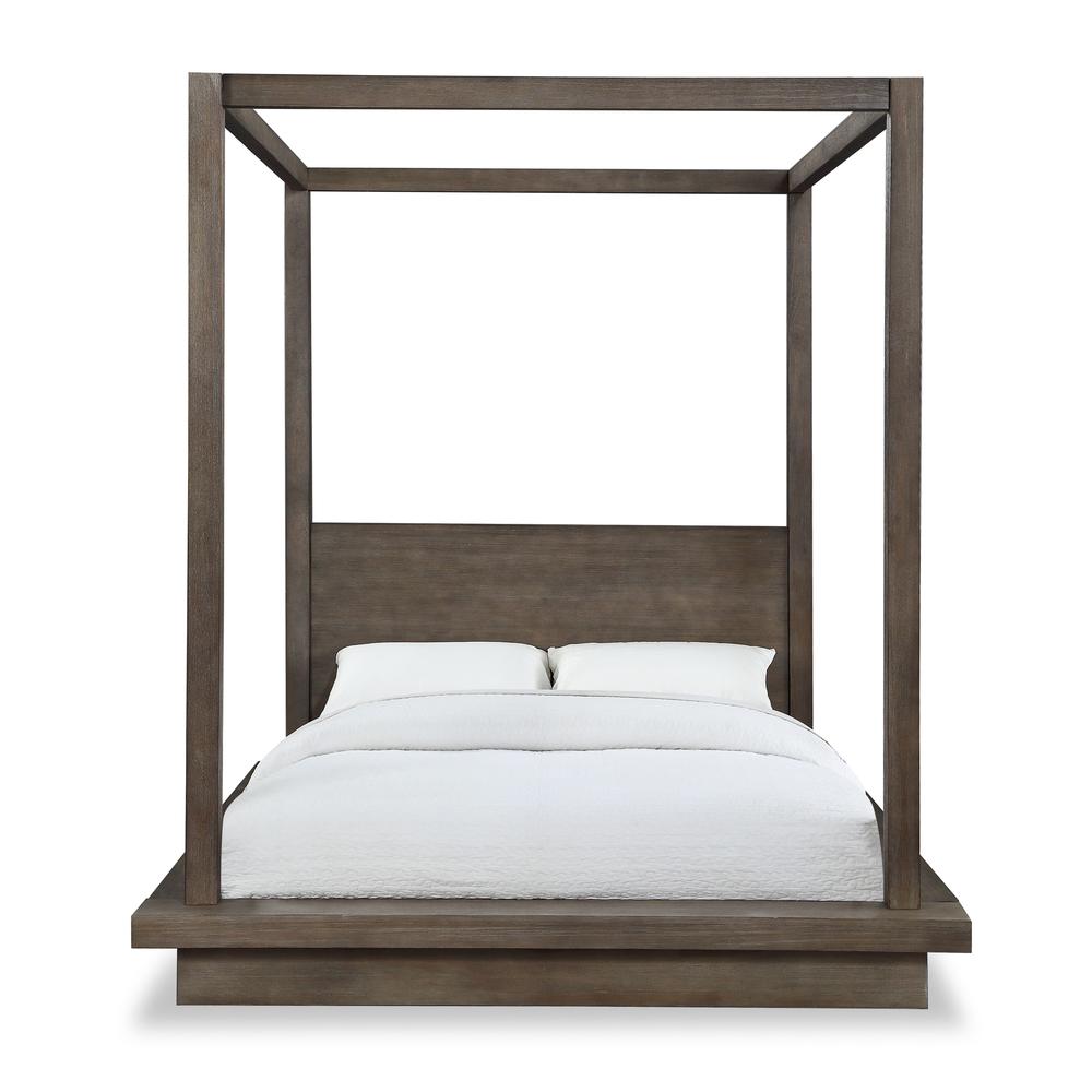 Melbourne Wood Canopy Bed in Dark Pine. Picture 5