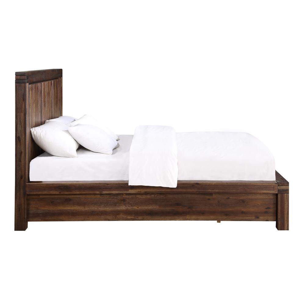 Meadow Solid Wood Footboard Storage Bed in Brick Brown. Picture 7