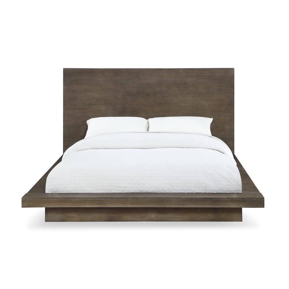 Melbourne Wood Platform Bed in Dark Pine. Picture 4