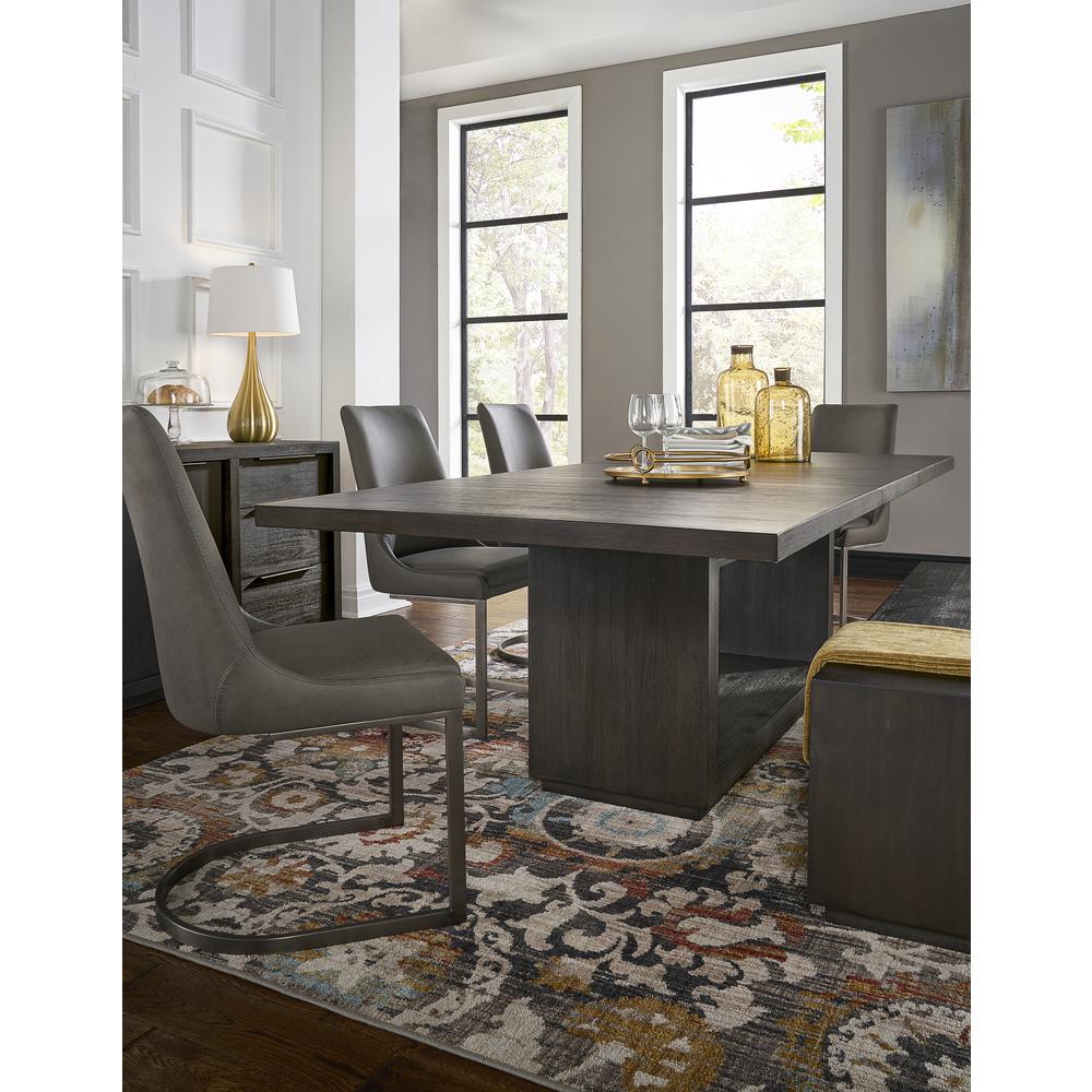 Oxford Rectangular Dining Table in Basalt Grey. Picture 3