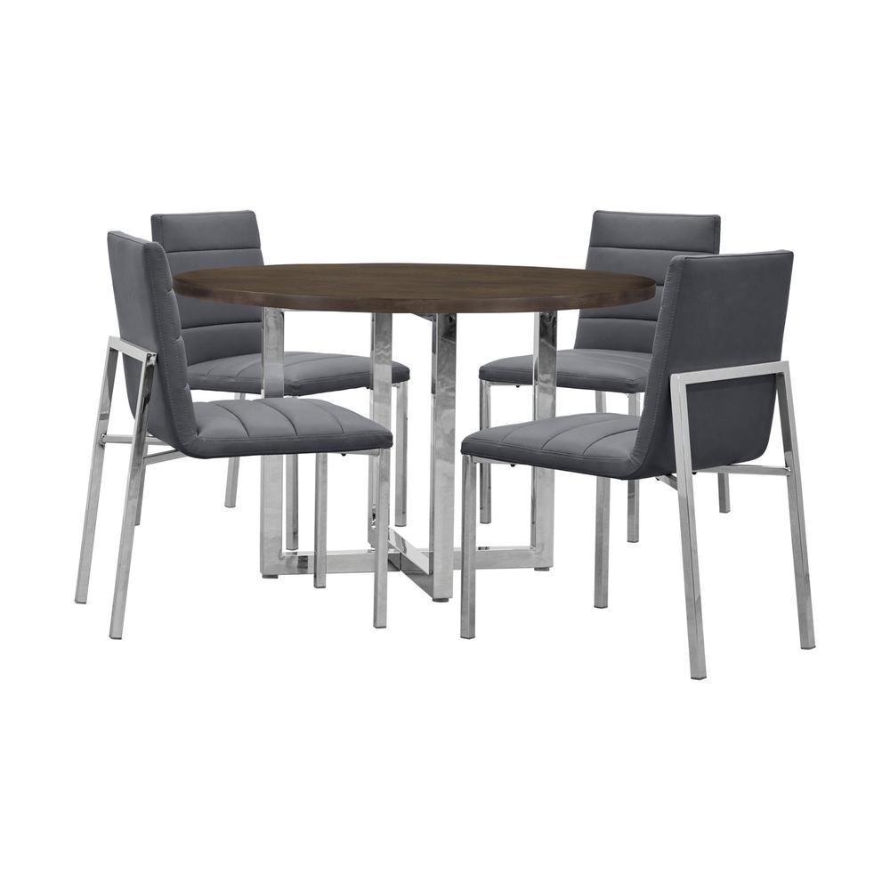 Amalfi Metal Back Chair in Cobalt, set of 2. Picture 4
