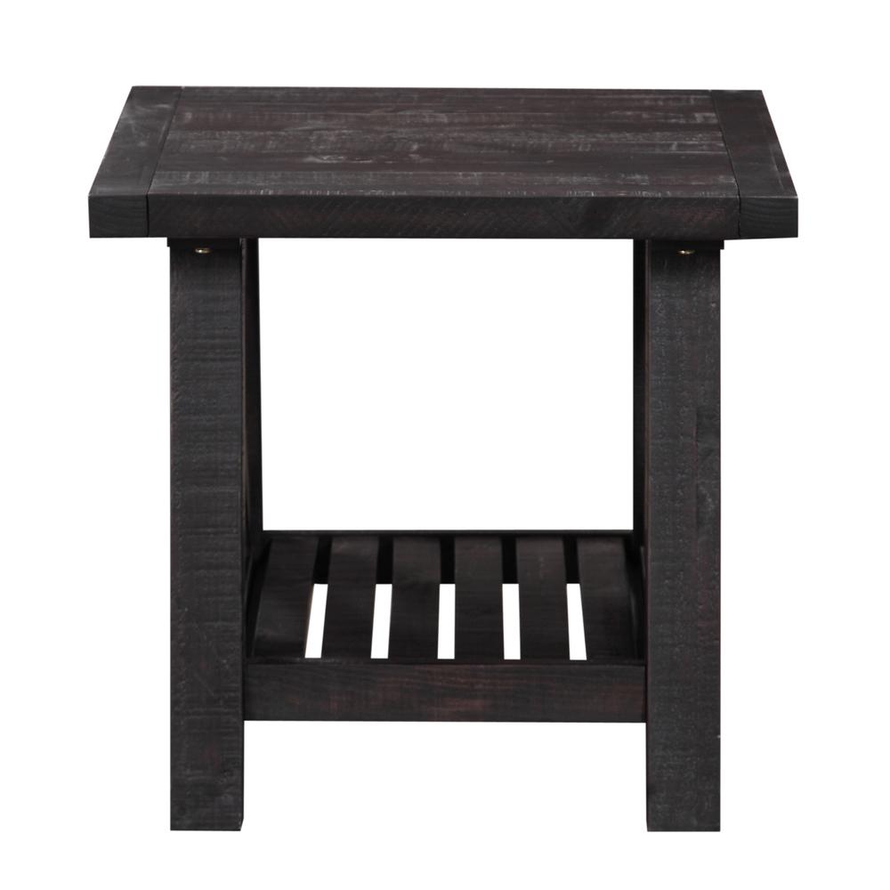 Yosemite Solid Wood Side Table in Cafe. Picture 3