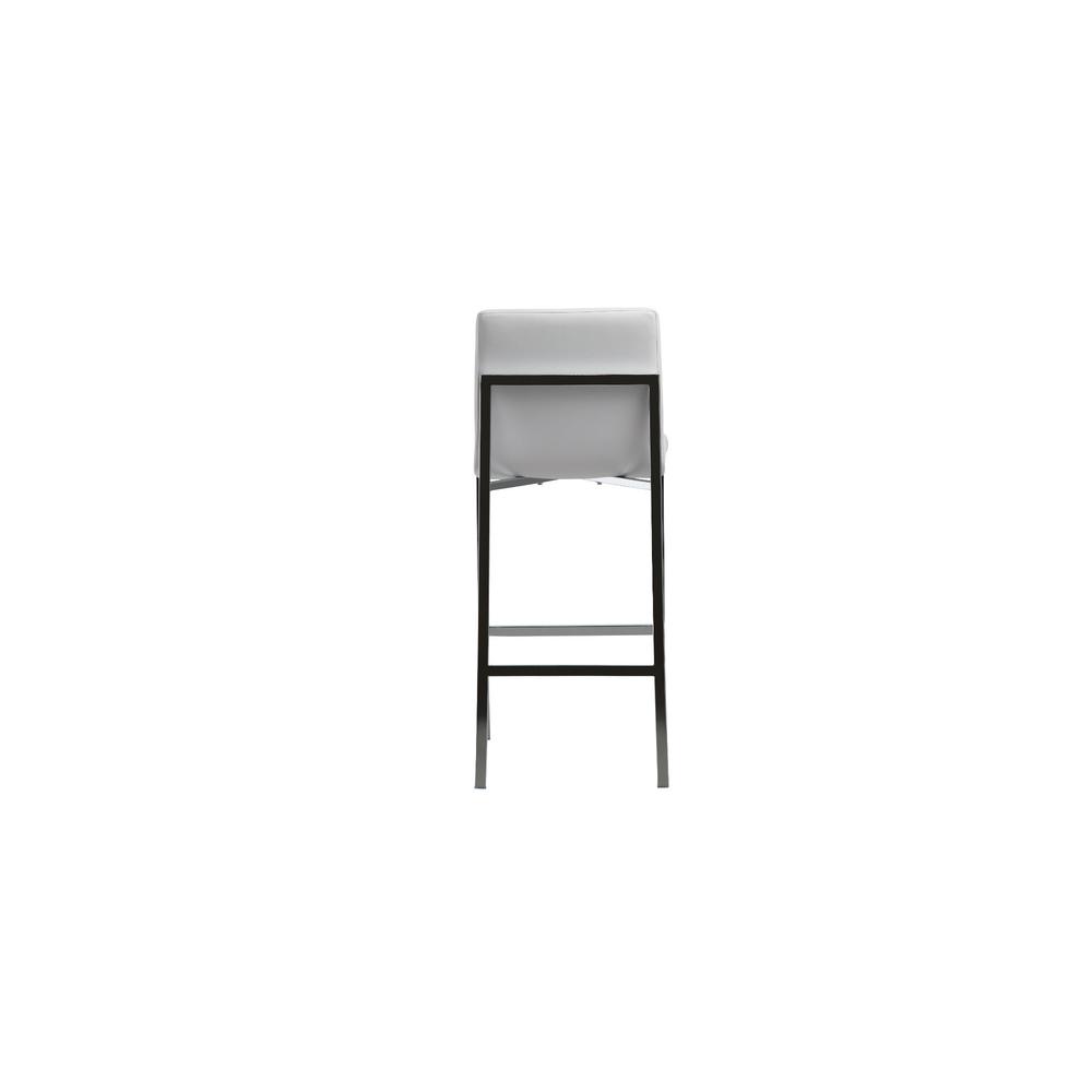 Amalfi Metal Back Bar Stool in White, set of 2. Picture 4