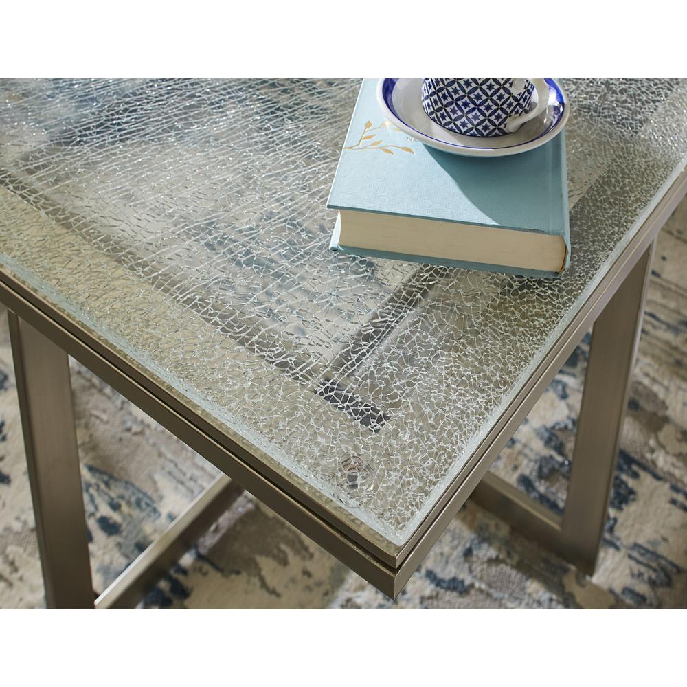 Eliza Media Console Table in Ultra White. Picture 3
