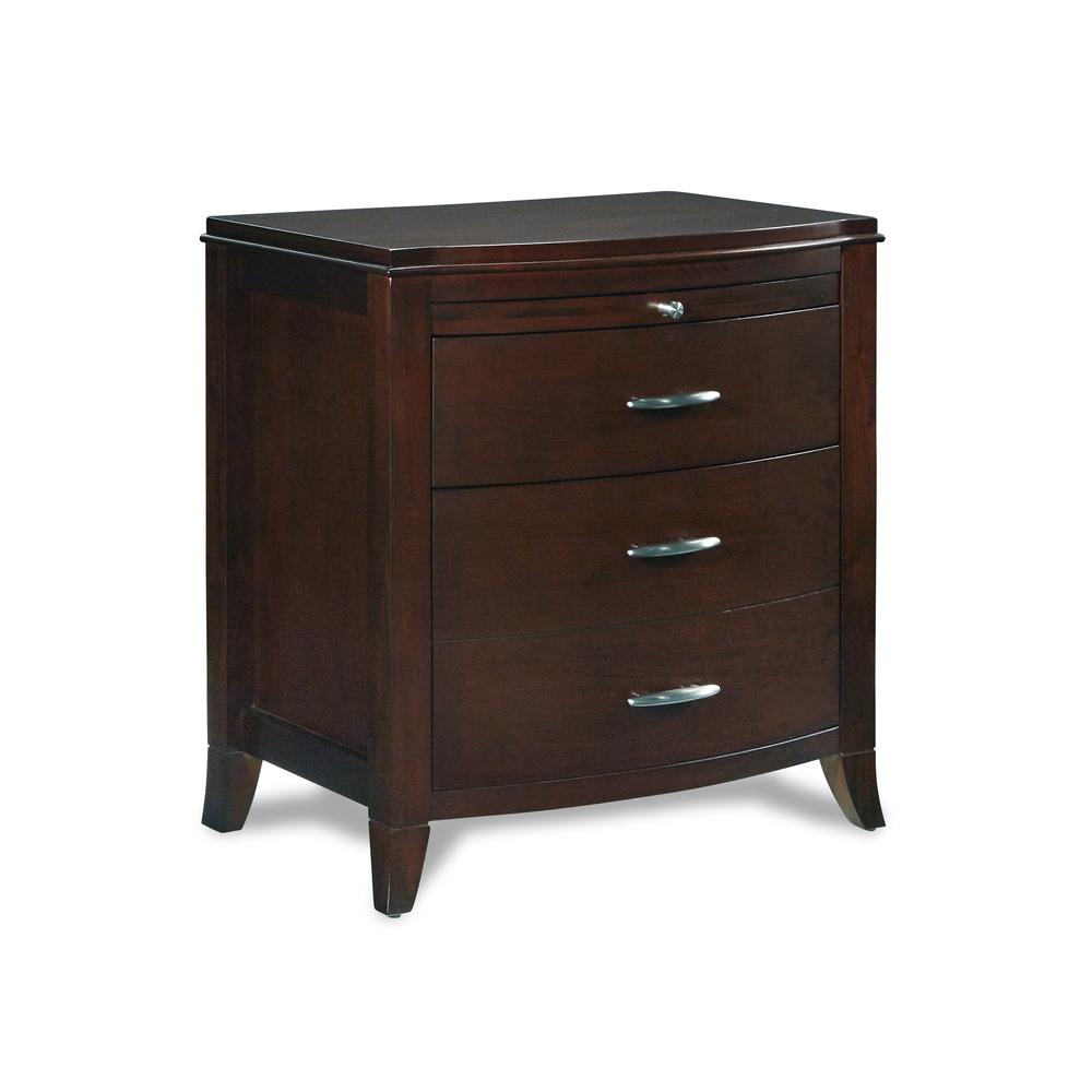 Brighton Charging Station Nightstand in Cinnamon. Picture 5